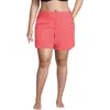 Lands' End Plus Size 5 Inch Quick Dry Swim Shorts With Panty In Wood Lily