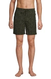 Lands' End 7 Inch Volley Hydroliner Swim Trunks In Green