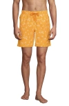 Lands' End 7 Inch Volley Hydroliner Swim Trunks In Sweet Mango Sails
