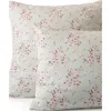Lands' End 700 Thread Count Luxe Sateen Egyptian Cotton No Iron Bed Pillow Sham In Pale Petal Snow Drop Floral