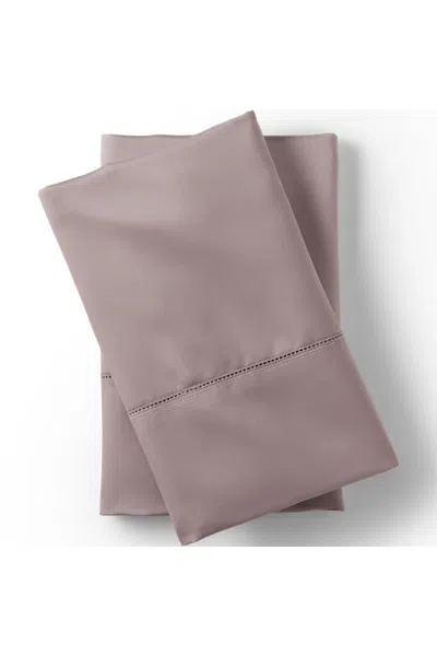 Lands' End 700 Thread Count Luxe Sateen Egyptian Cotton No Iron Bed Pillowcases In Purple