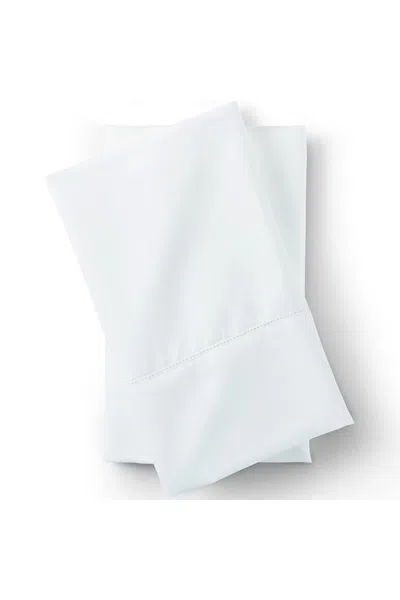 Lands' End 700 Thread Count Luxe Sateen Egyptian Cotton No Iron Bed Pillowcases In White