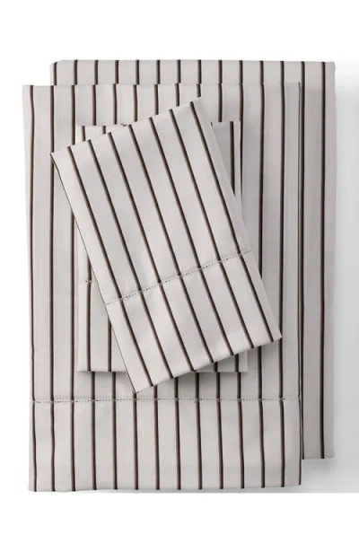 Lands' End 700 Thread Count Luxe Sateen Egyptian Cotton No Iron Bed Sheet Set In Neutral