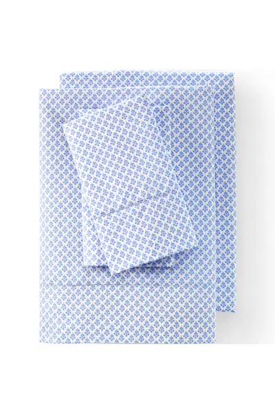 Lands' End 700 Thread Count Luxe Sateen Egyptian Cotton No Iron Bed Sheet Set In Blue