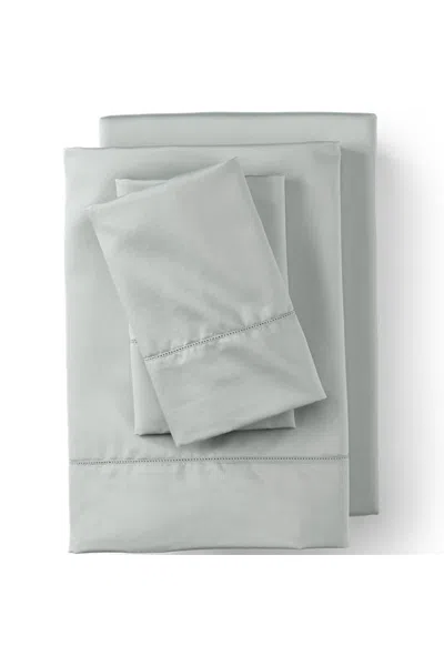 Lands' End 700 Thread Count Luxe Sateen Egyptian Cotton No Iron Bed Sheet Set In Gray