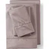 Lands' End 700 Thread Count Luxe Sateen Egyptian Cotton No Iron Bed Sheet Set In Neutral