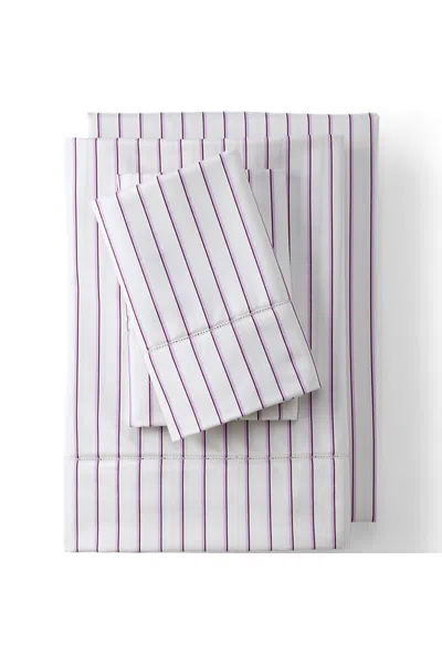 Lands' End 700 Thread Count Luxe Sateen Egyptian Cotton No Iron Bed Sheet Set In White