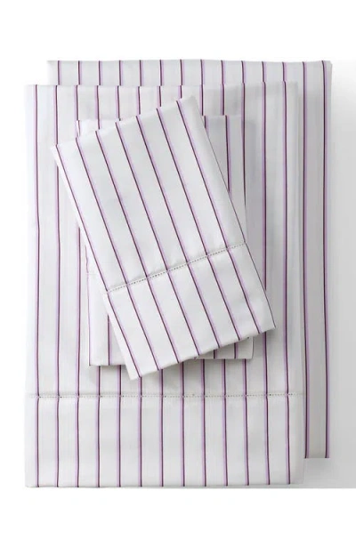 Lands' End 700 Thread Count Luxe Sateen Egyptian Cotton No Iron Bed Sheet Set In White
