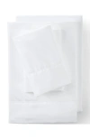 Lands' End 700 Thread Count Luxe Sateen Egyptian Cotton No Iron Bed Sheet Set In White