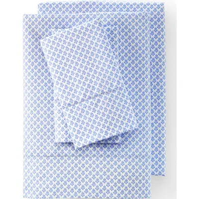 Lands' End 700 Thread Count Luxe Sateen Egyptian Cotton No Iron Pillowcases In Blue