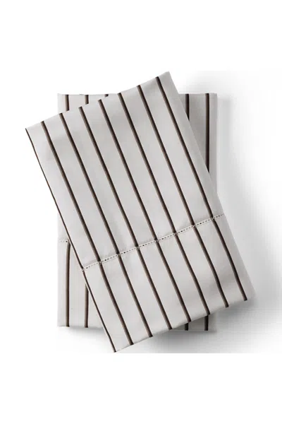 Lands' End 700 Thread Count Luxe Sateen Egyptian Cotton No Iron Pillowcases In White