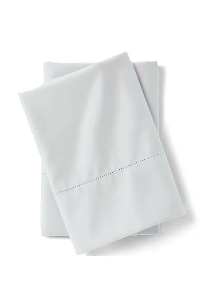 Lands' End 700 Thread Count Sateen Cotton No Iron Bed Pillowcases In Gray