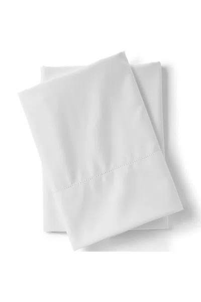 Lands' End 700 Thread Count Sateen Cotton No Iron Bed Pillowcases In White