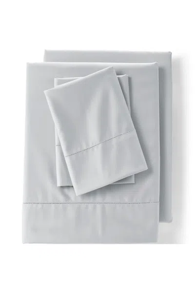 Lands' End 700 Thread Count Sateen Cotton No Iron Bed Sheet Set In Gray