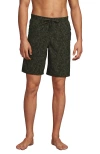 Lands' End 9" Volley Hydroliner Swim Trunks In Black