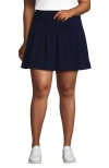 Lands' End Active High Impact High Rise Pleated Skort In Blue