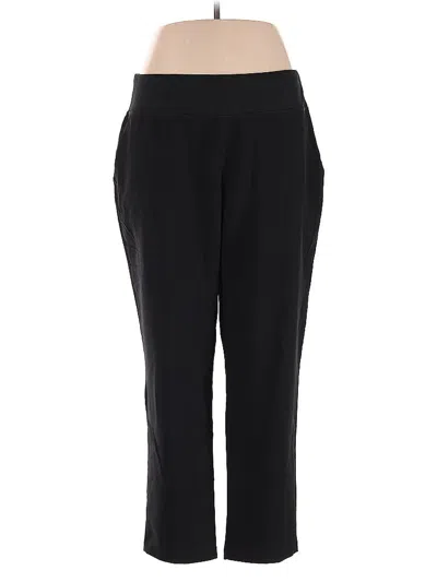 Pre-owned Lands' End Active Pants In Black