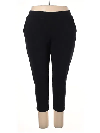 Pre-owned Lands' End Active Pants In Black