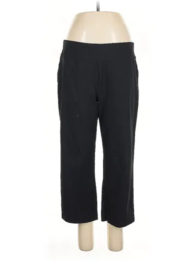 Pre-owned Lands' End Active Pants In Black