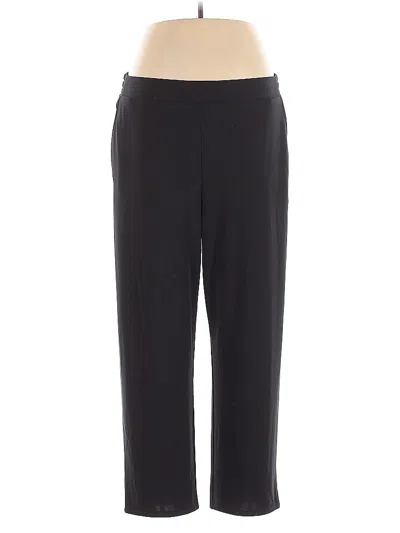 Pre-owned Lands' End Active Pants In Black