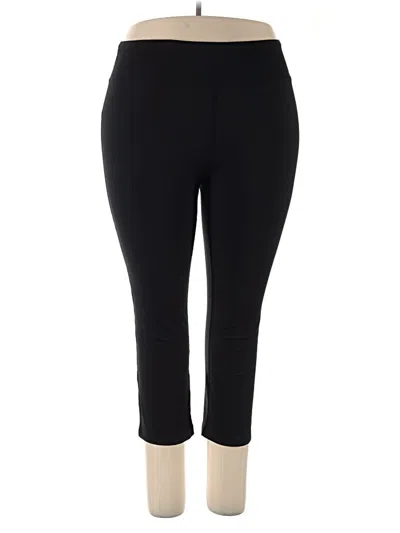 Pre-owned Lands' End Active Pants In Black