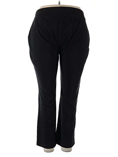 Pre-owned Lands' End Active Pants In Black