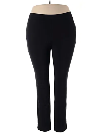 Pre-owned Lands' End Active Pants In Black