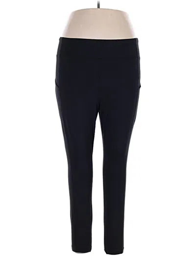 Pre-owned Lands' End Active Pants In Black