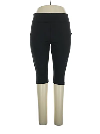 Pre-owned Lands' End Active Pants In Black