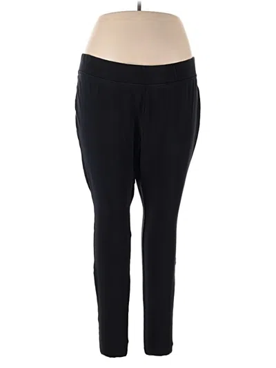 Pre-owned Lands' End Active Pants In Black