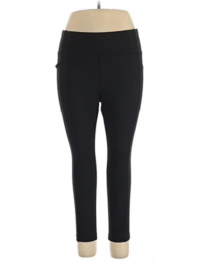 Pre-owned Lands' End Active Pants In Black