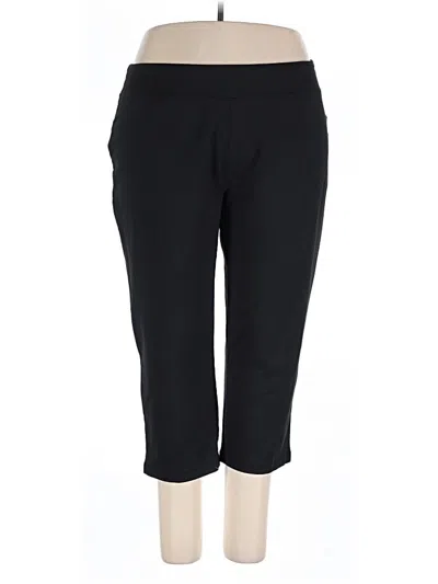 Pre-owned Lands' End Active Pants In Black