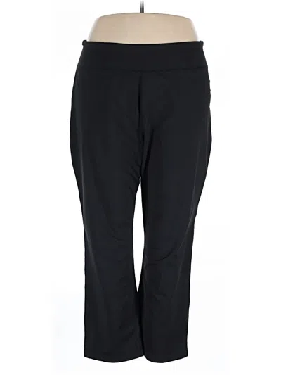 Pre-owned Lands' End Active Pants In Black