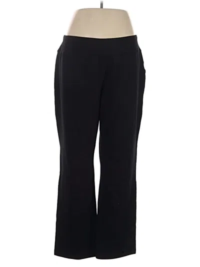 Pre-owned Lands' End Active Pants In Black
