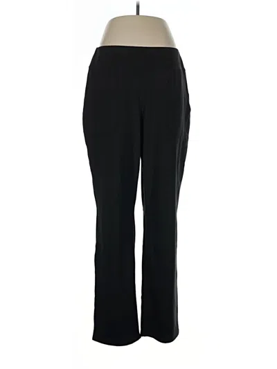 Pre-owned Lands' End Active Pants In Black