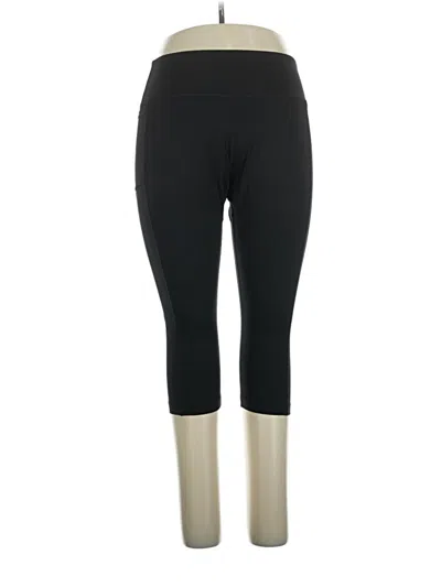Pre-owned Lands' End Active Pants In Black