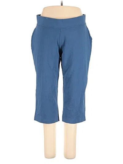Pre-owned Lands' End Active Pants In Blue