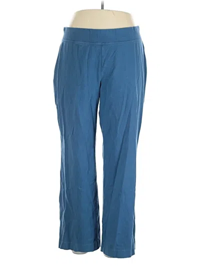 Pre-owned Lands' End Active Pants In Blue