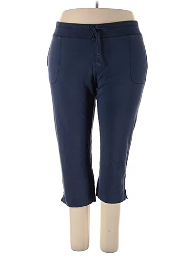 Pre-owned Lands' End Active Pants In Blue