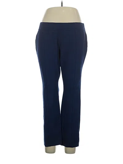Pre-owned Lands' End Active Pants In Blue