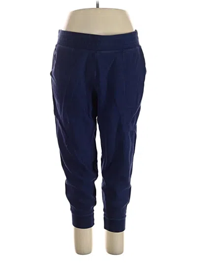 Pre-owned Lands' End Active Pants In Blue