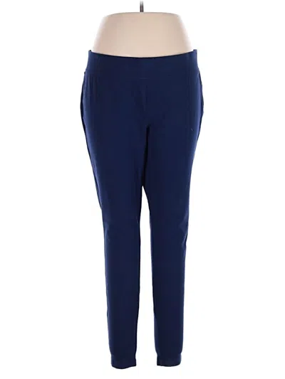 Pre-owned Lands' End Active Pants In Blue