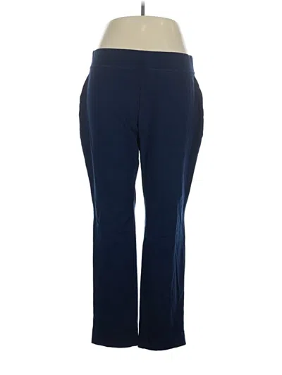 Pre-owned Lands' End Active Pants In Blue