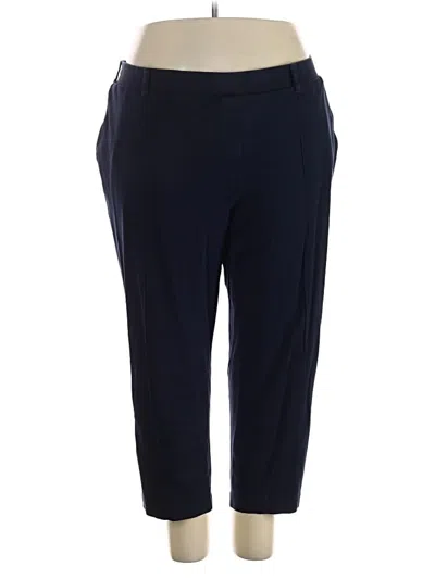 Pre-owned Lands' End Active Pants In Blue