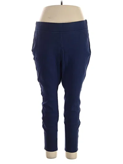 Pre-owned Lands' End Active Pants In Blue