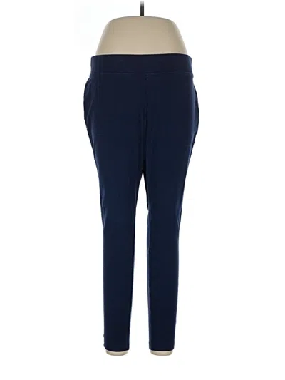 Pre-owned Lands' End Active Pants In Blue