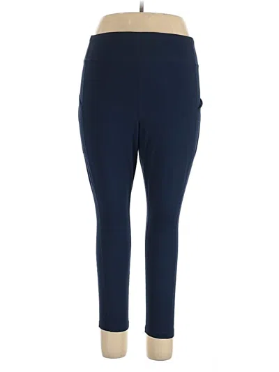 Pre-owned Lands' End Active Pants In Blue