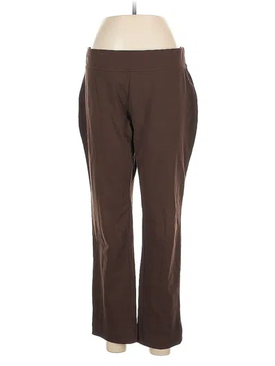 Pre-owned Lands' End Active Pants In Brown