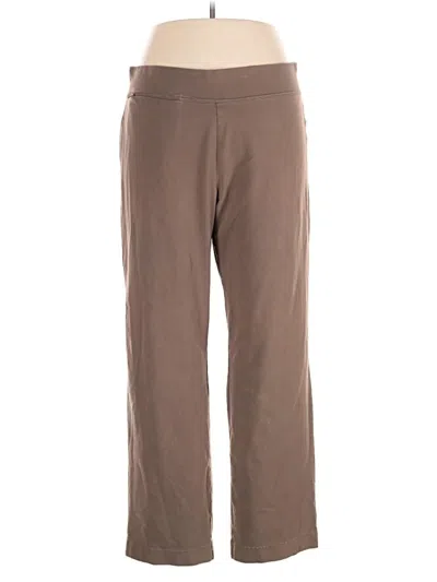 Pre-owned Lands' End Active Pants In Brown