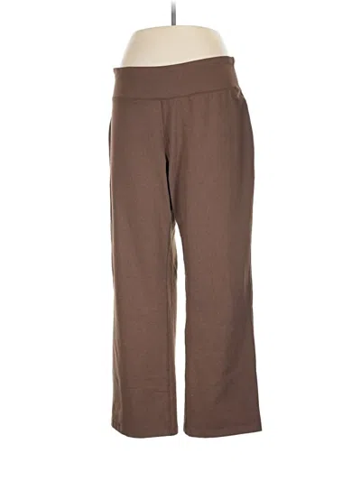 Pre-owned Lands' End Active Pants In Brown